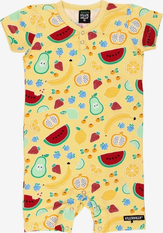 Villervalla Strampler in Gelb: Vorderseite