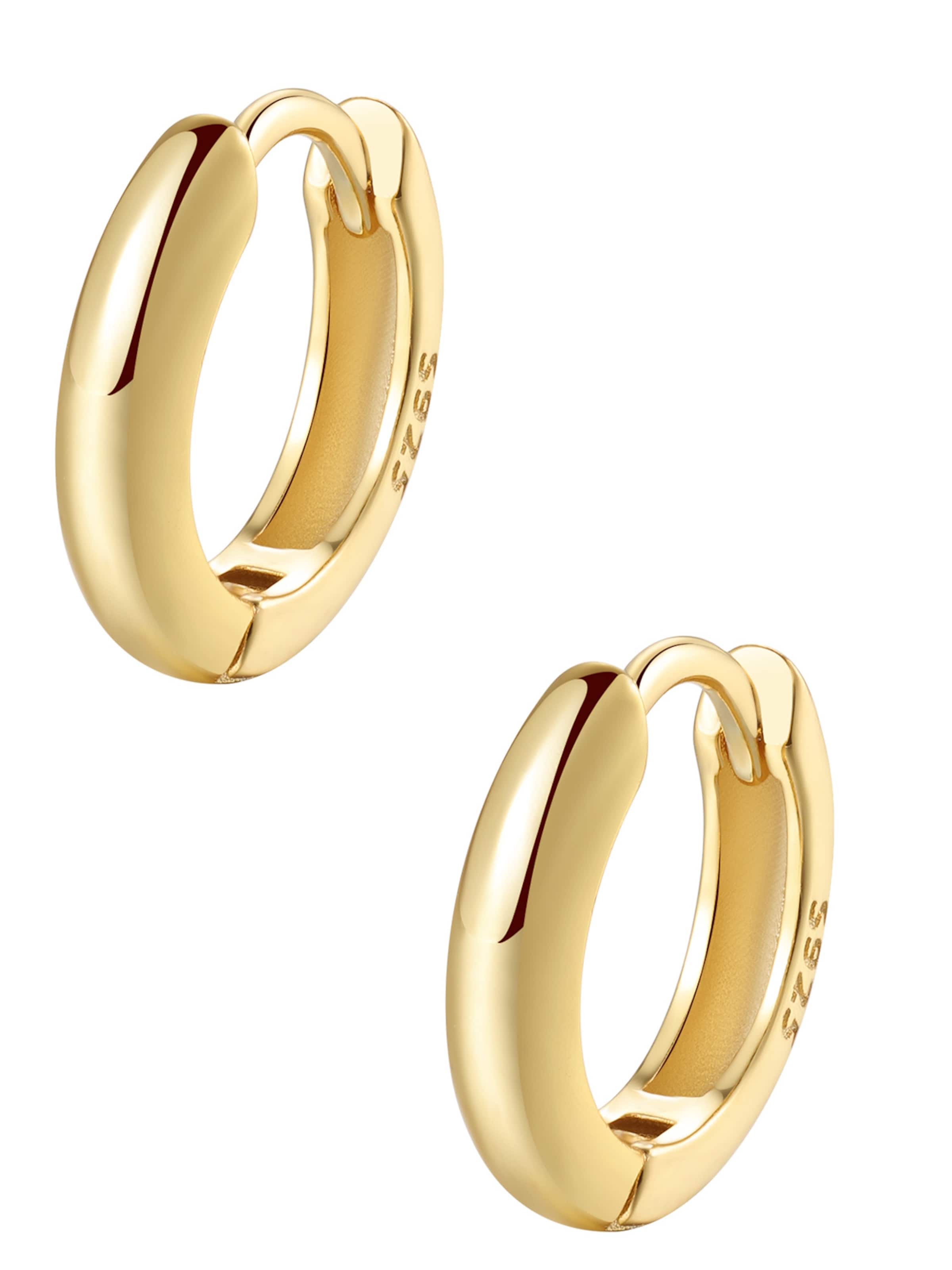 Hey Happiness Ohrringe 'Essenz'‌‌ in Gold: Vorderseite