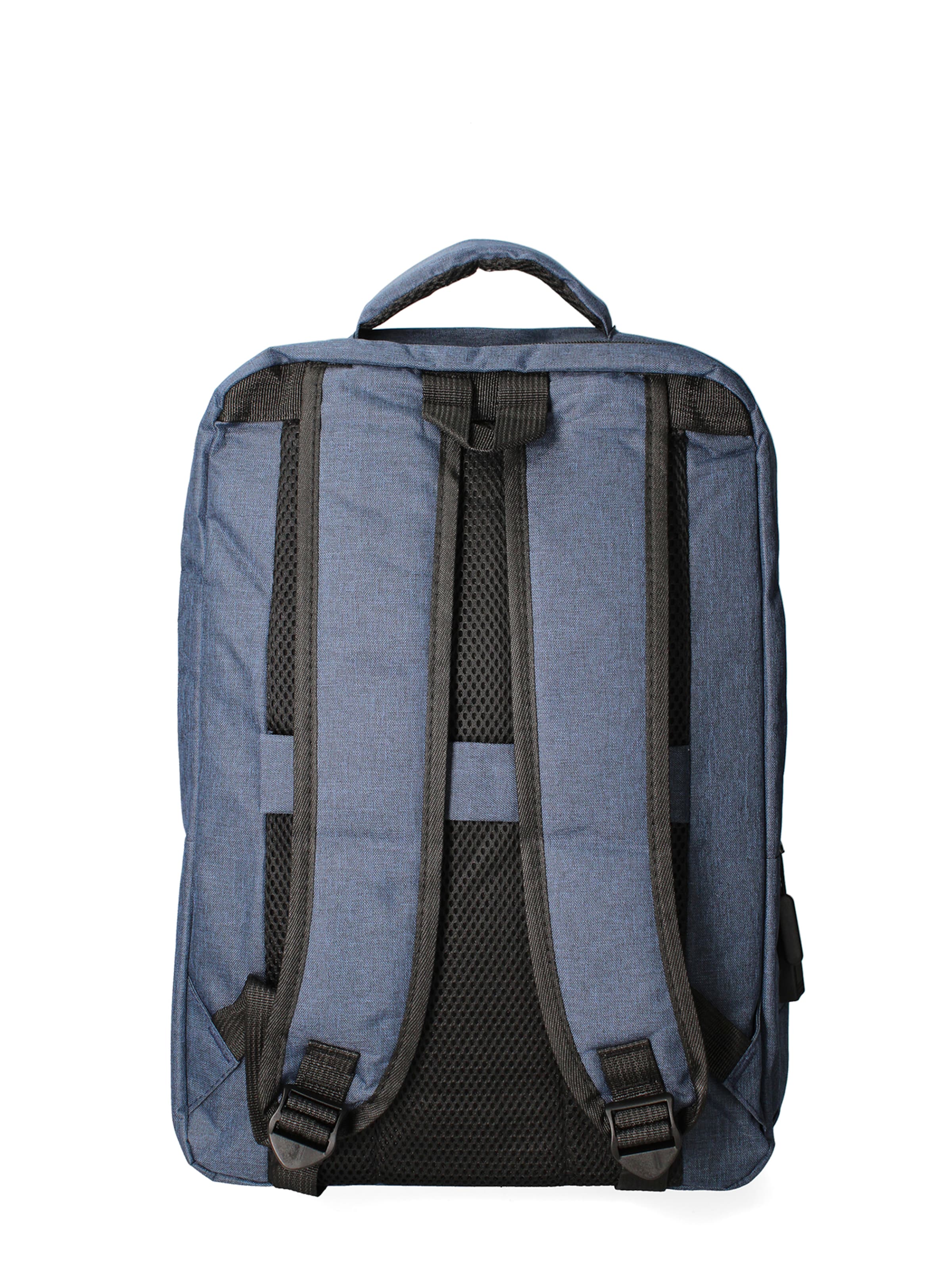 Zaino 'Zaino Unisex Nylon 100% con Zip e Tasche Multifunzionali - 30x43x13 cm' di B. Cavalli in blu