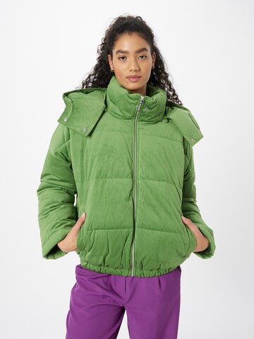 UNITED COLORS OF BENETTON Prehodna jakna | zelena barva: sprednja stran