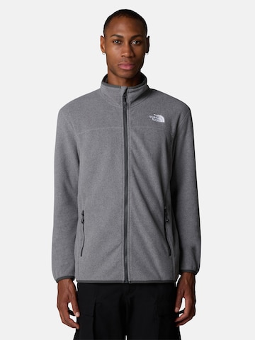 THE NORTH FACE Athletic fleece jacket '100 Glacier' in Grey: front