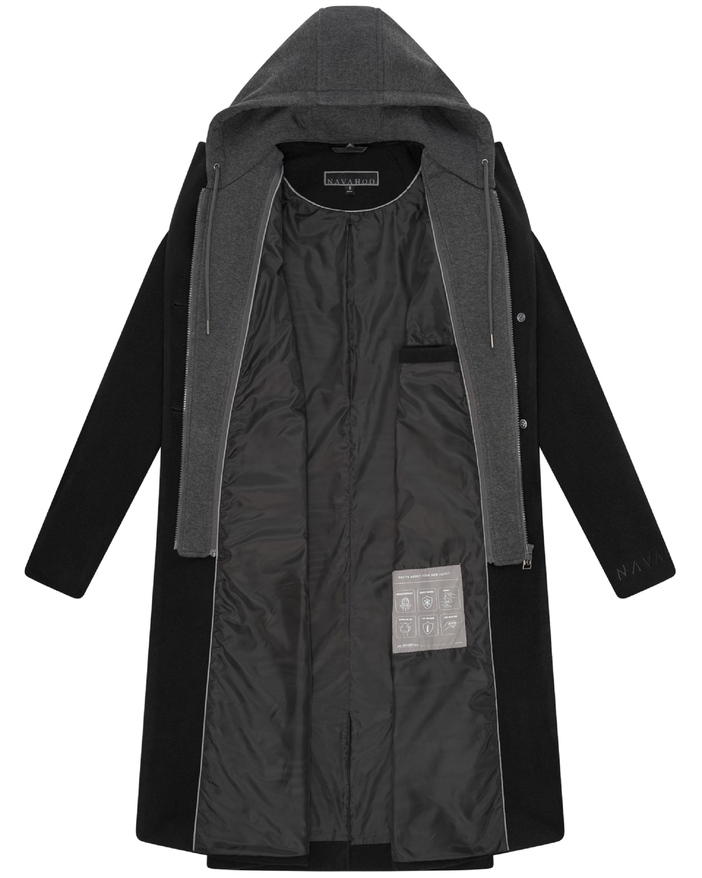 NAVAHOO Kevad-sügismantel 'Kekstraum 14', värv must