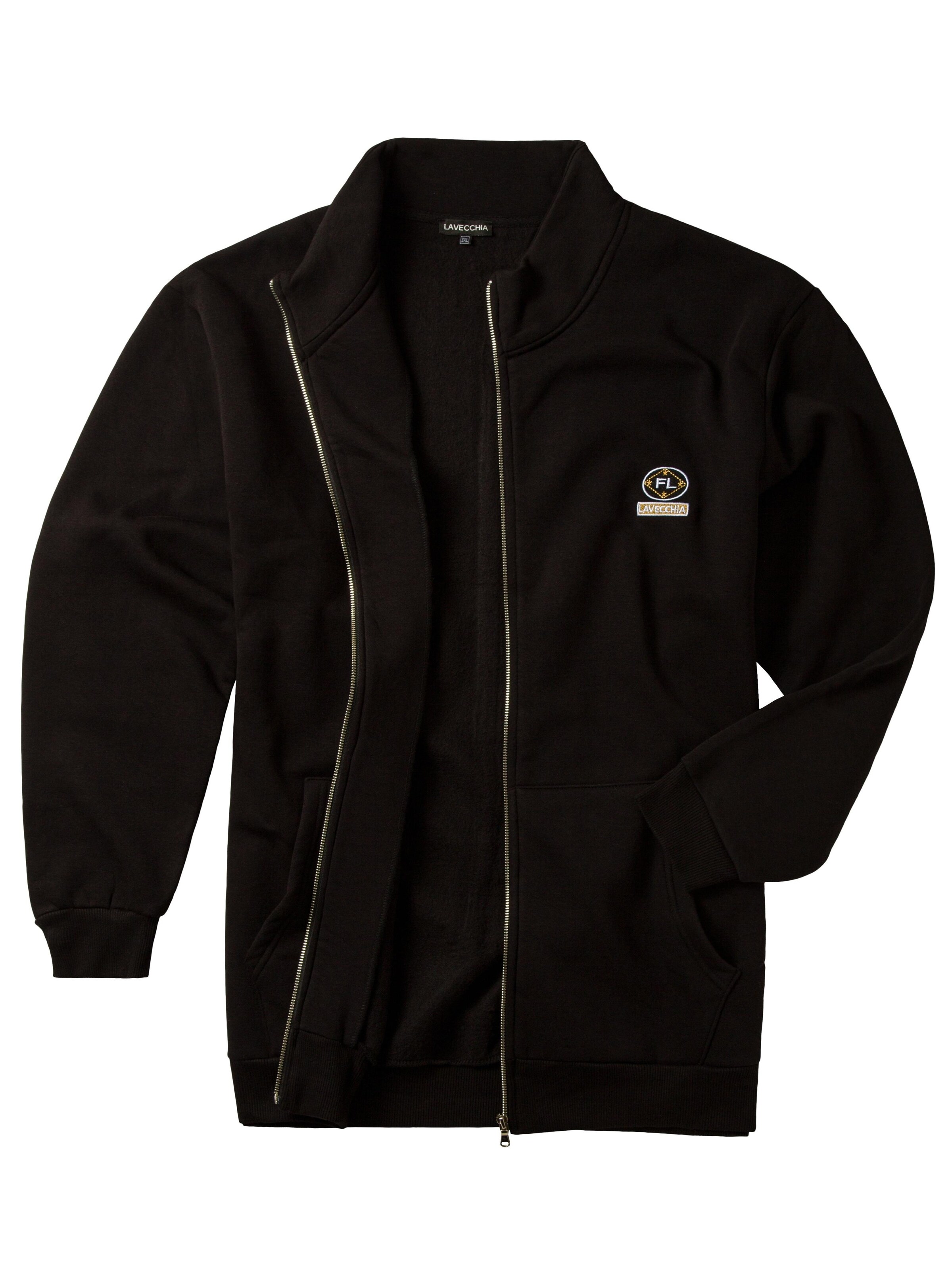 Lavecchia - Sudadera con cremallera 'LV-2027' en negro