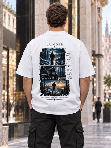 T-Shirt 'Only You Know the Fight' LUNØIR Studio en blanc