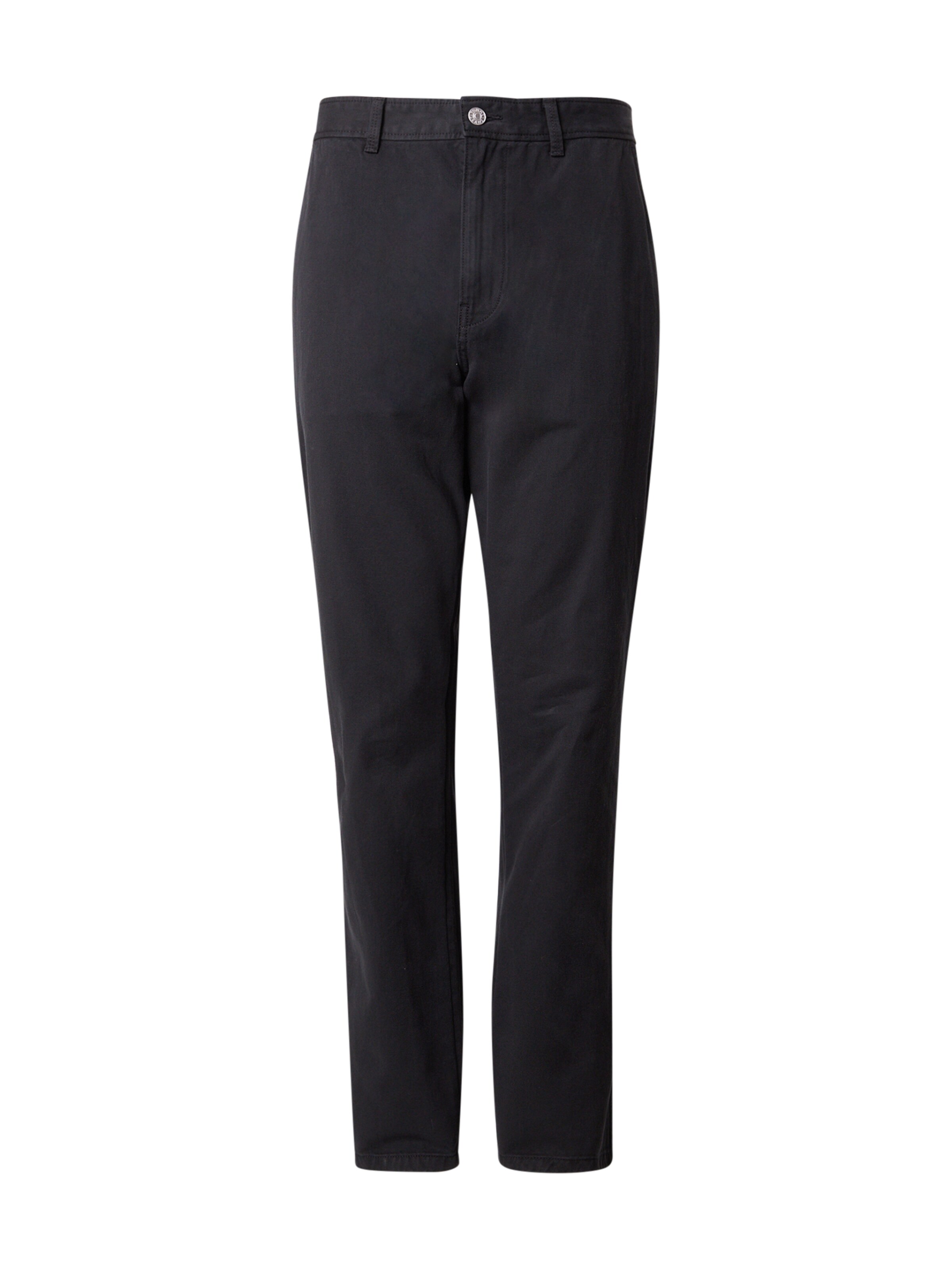 Tommy Jeans - Regular Calças 'Ryan' em preto: frente