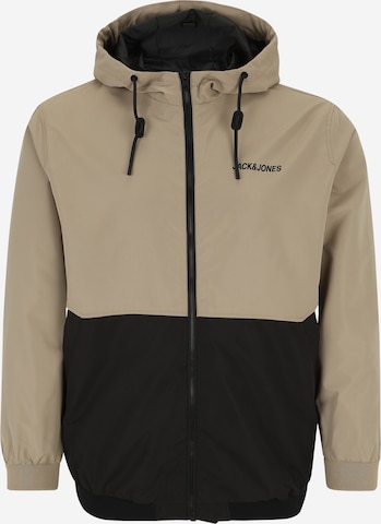 Giacca di mezza stagione 'JJERUSH' di Jack & Jones Plus in verde: frontale