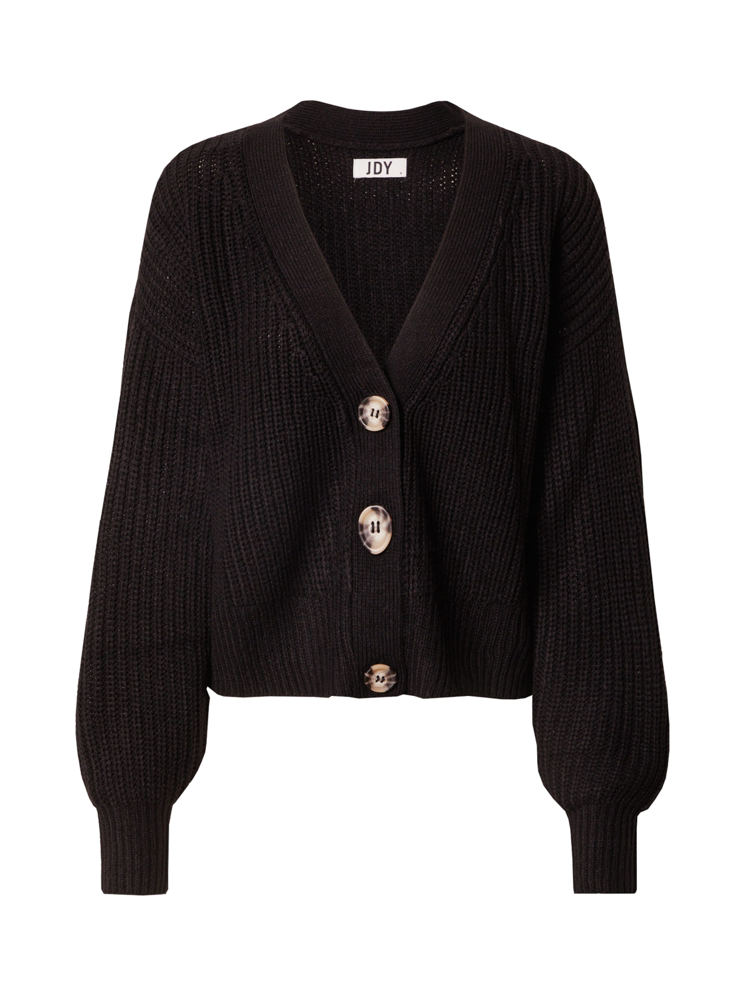 JDY Kardigán 'JDYJusty' - Čierna: predná strana