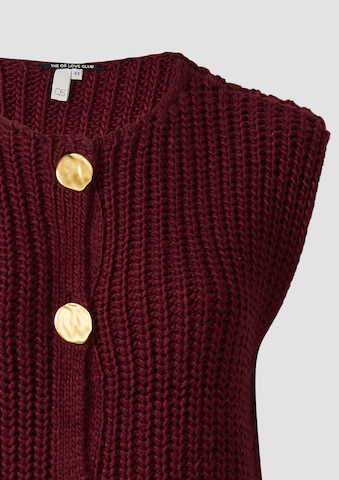 Cardigan QS en rouge
