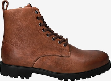 BLACKSTONE Boots med snörning 'JAXON' i brun: framsida