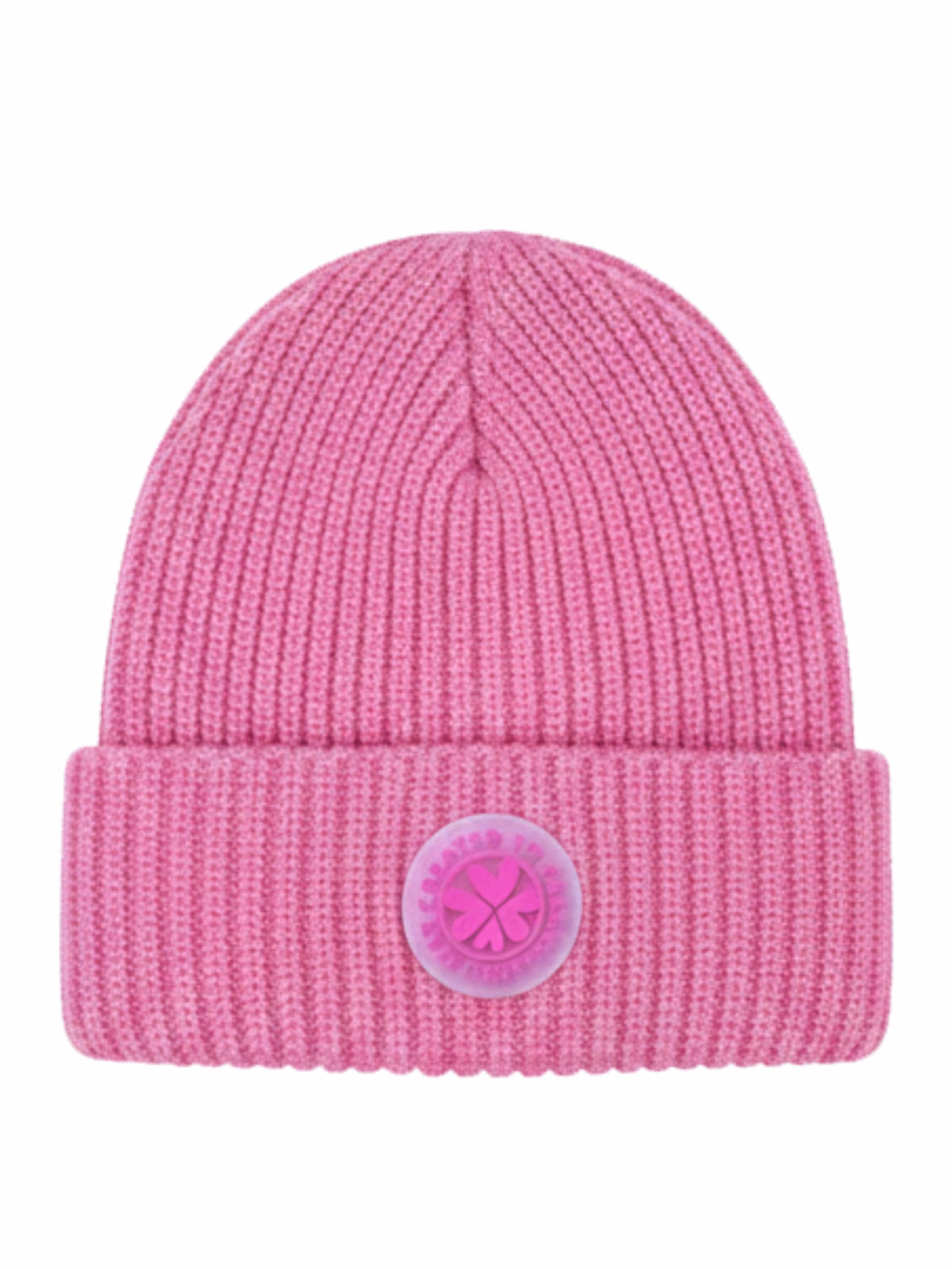 LIKS. Munich Beanie 'LIKS.' in Purple: front