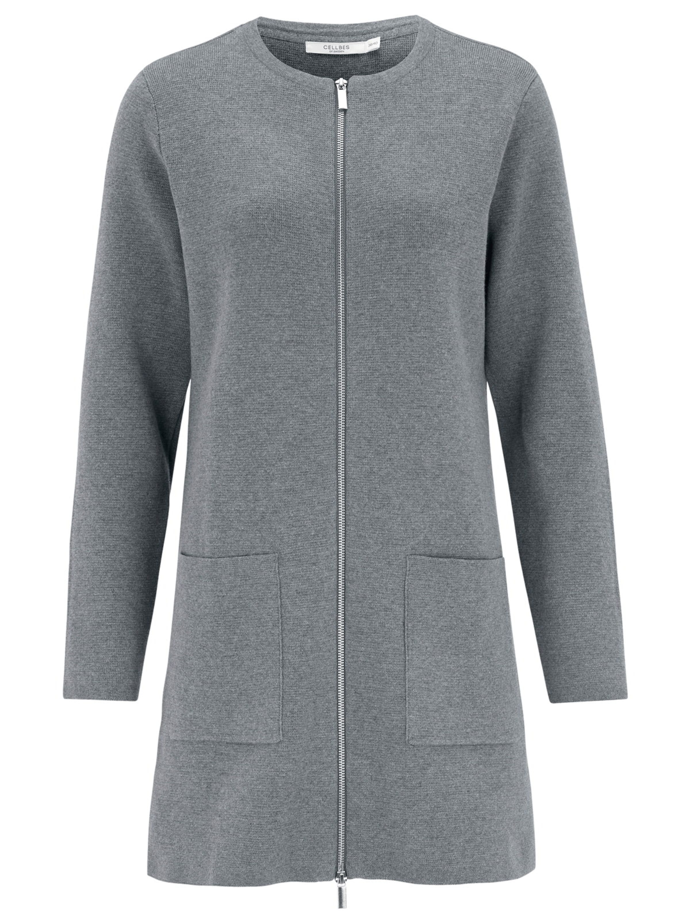 Cellbes of Sweden Knit cardigan in Grey: front