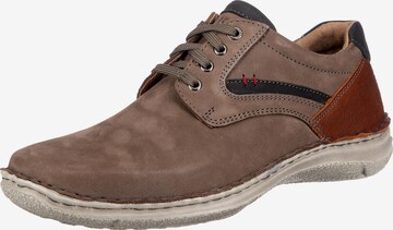 JOSEF SEIBEL Athletic Lace-Up Shoes in Brown: front
