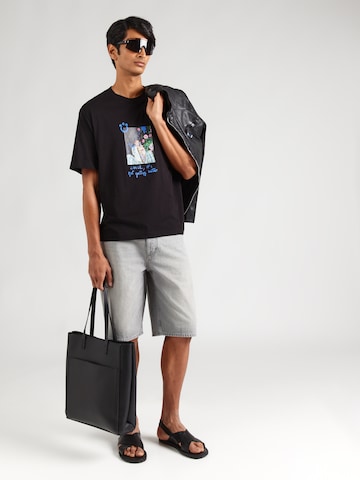 juoda HUGO Marškinėliai 'Nugobeam'