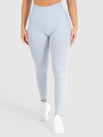 Smilodox Skinny Leggings 'Slayton Scrunch' in Blauw: voorkant