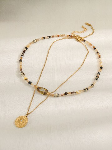 Nemomatheo Necklace 'Amberlicht' in Gold