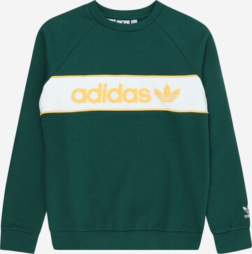 ADIDAS ORIGINALS Sweatshirt in Green: front