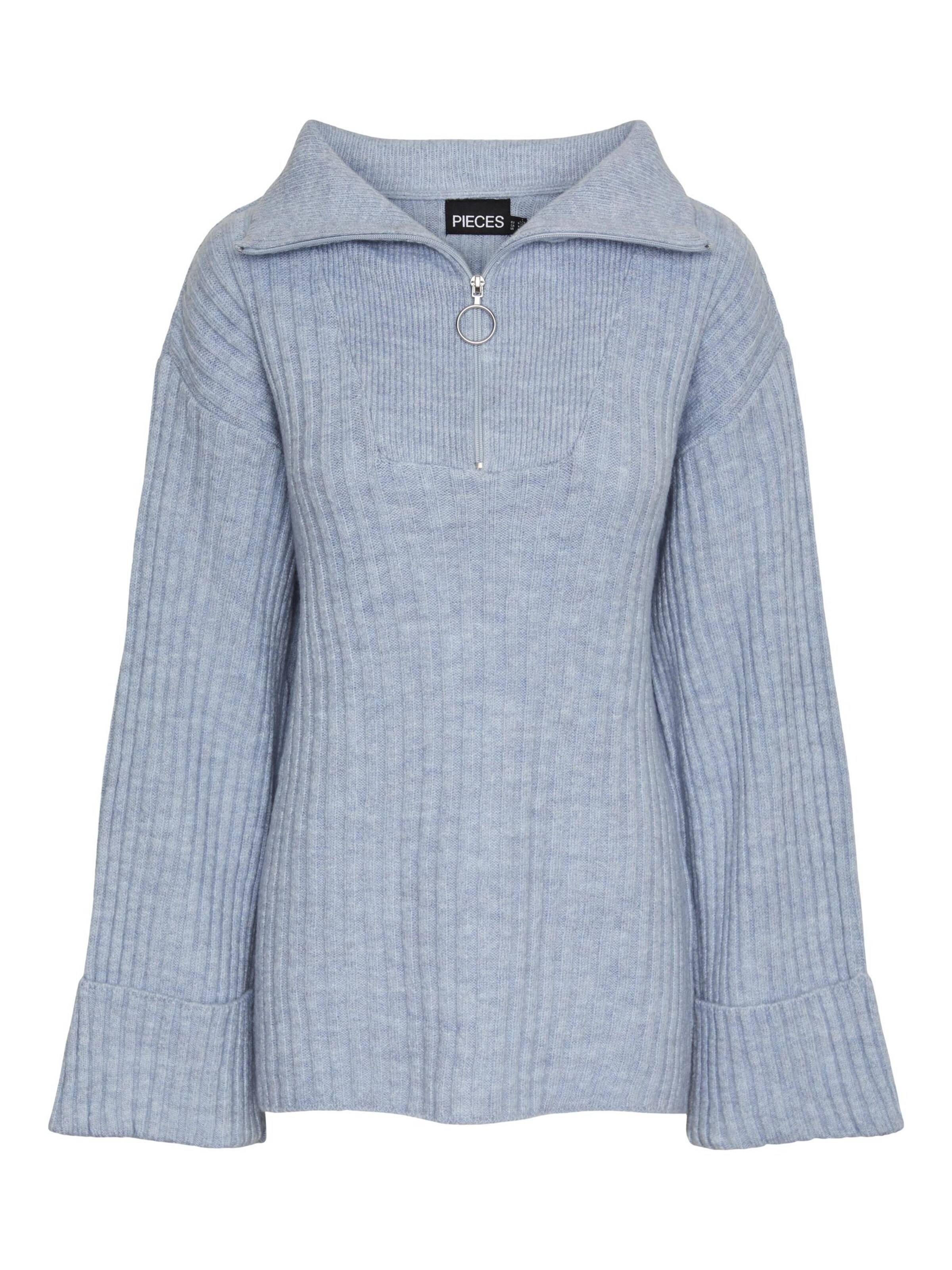 PIECES Pullover 'HASY' i blå: forside