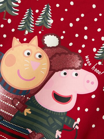 NAME IT Sweatshirt 'NMFOLGA PEPPAPIG' in Red