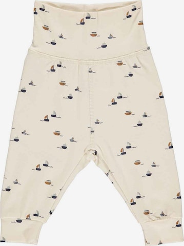 Tapered Pantaloni 'Ahoy' di Müsli by GREEN COTTON in beige: frontale