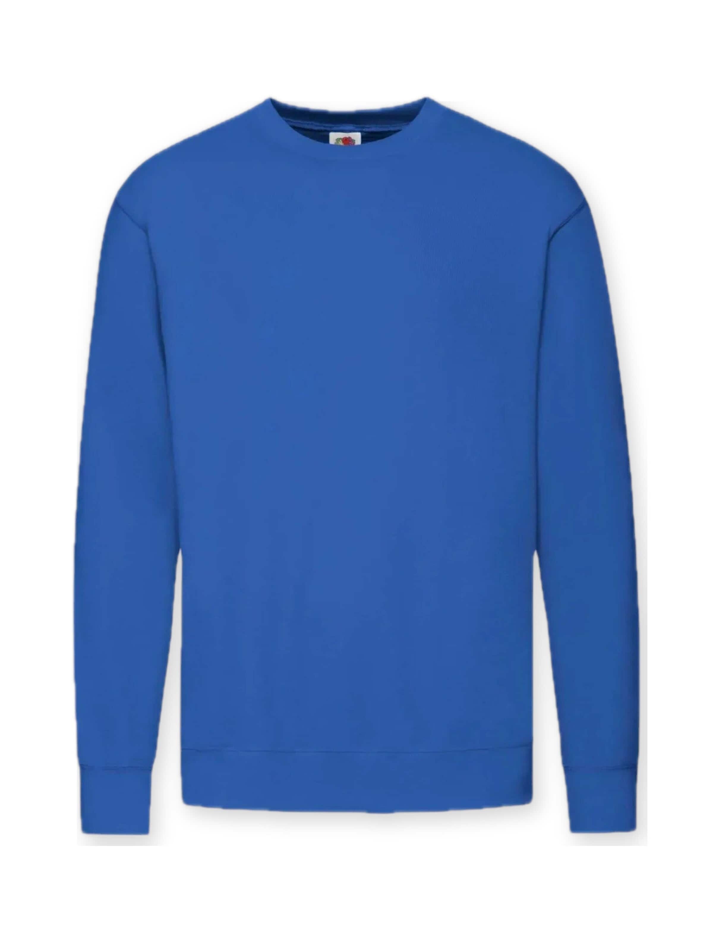Felpa 'Crewneck sweatshirt' di FRUIT OF THE LOOM in blu: frontale