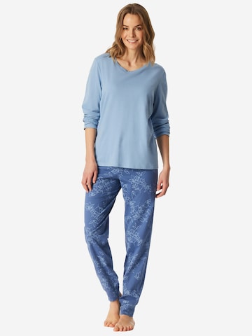 Pyjama ' Nightwear Serie ' SCHIESSER en bleu : devant