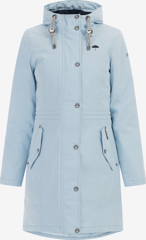 Manteau fonctionnel Schmuddelwedda en bleu : devant