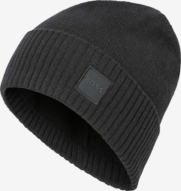 BOSS Beanie 'Akaio' in Grey: front