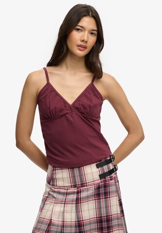 Haut 'Essentials' Superdry & Co en rouge : devant