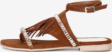 CAFè NOIR Slip-ons in Brown: front