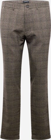 Regular Pantalon chino 'Liam' Matinique en marron : devant