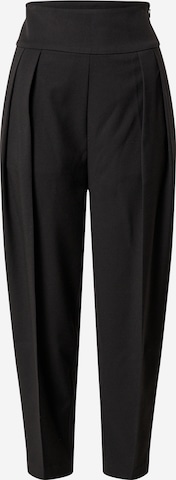 EDITED - Tapered Pantalón plisado 'Lelia' en negro: frente