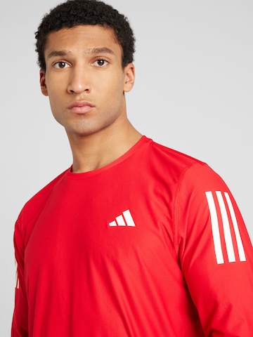 T-Shirt fonctionnel 'Own The Run' ADIDAS PERFORMANCE en rouge