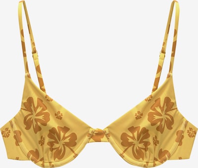 Pull&Bear Bikini gornji dio veličine 70 u tamo žuta / žuta melange, Pregled proizvoda