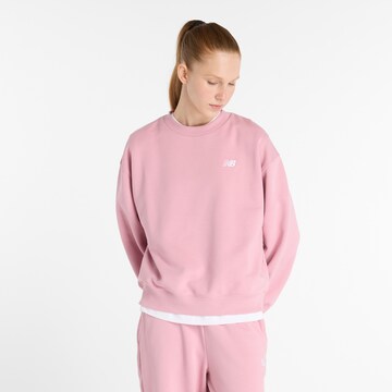 new balance Sweatshirt 'Essentials' in Pink: Vorderseite