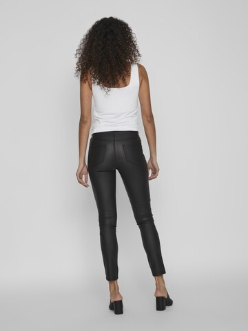 VILA Slim fit Trousers 'VISarah' in Black