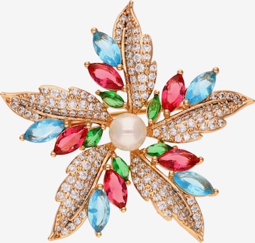 faina Brosche in Gold: Vorderseite