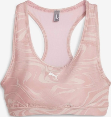 Top sportivo 'Puma Mid Impact 4keeps Graphic Bra Pm Future' di PUMA in rosa: frontale