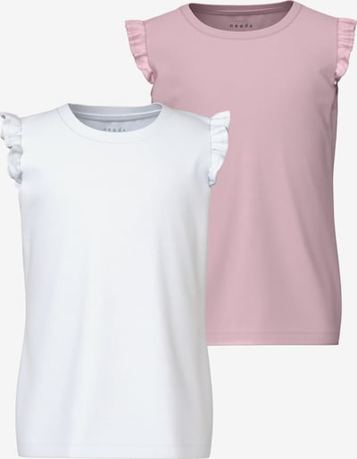 NAME IT T-Shirt 'VANINA' in altrosa / weiß, Produktansicht