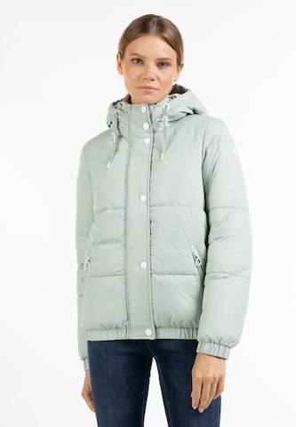 DreiMaster Maritim Winter Jacket in Green: front