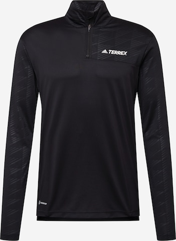 adidas Terrex Λειτουργικό μπλουζάκι σε μαύρο: μπροστά