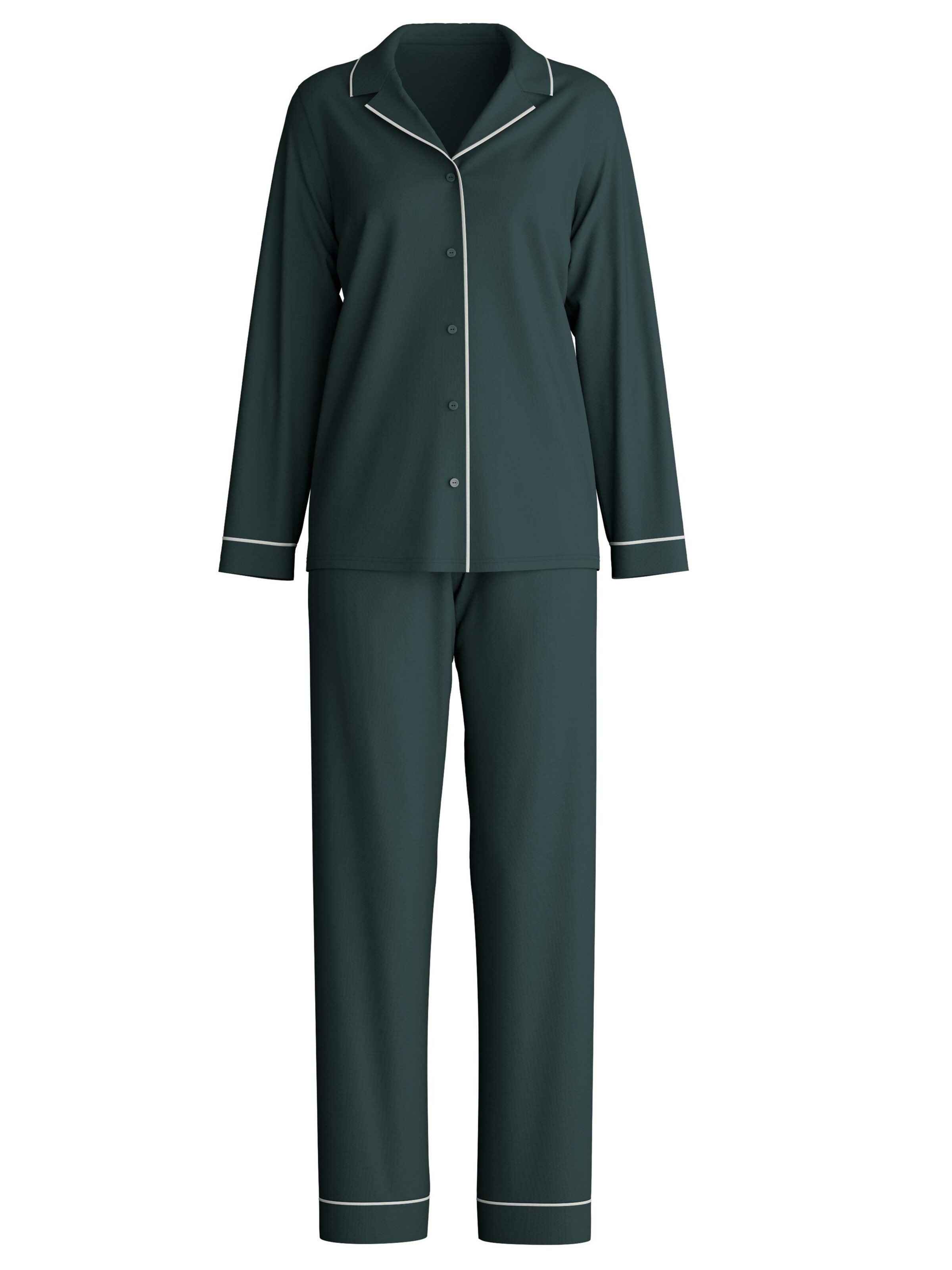 CALIDA Pyjama 'Night Lovers'‌‌ in Grau: Vorderseite