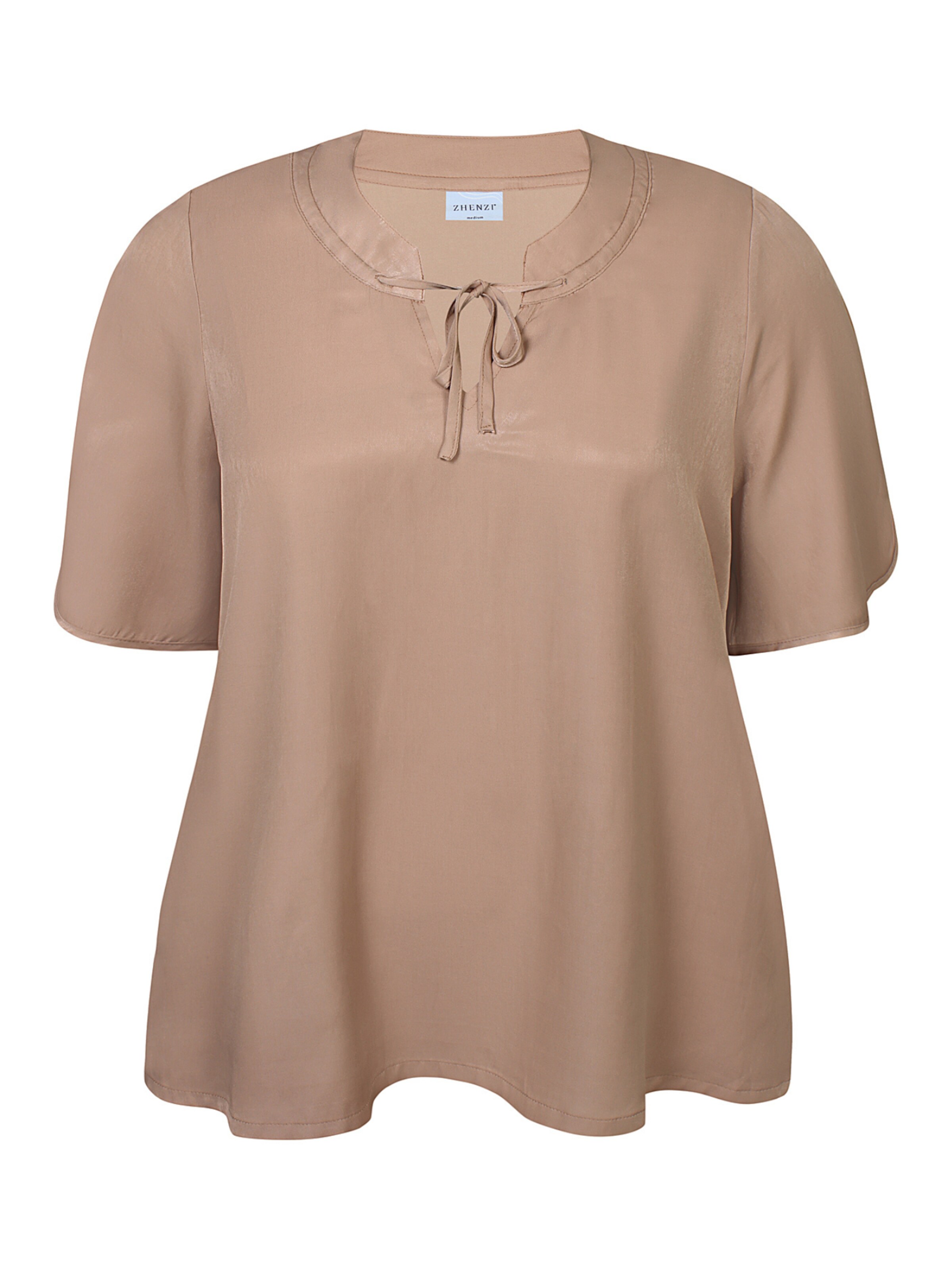 Zhenzi Blouse 'Fiona 1299' in Bruin: voorkant
