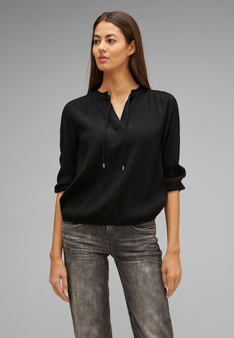 STREET ONE Blouse in Black: front