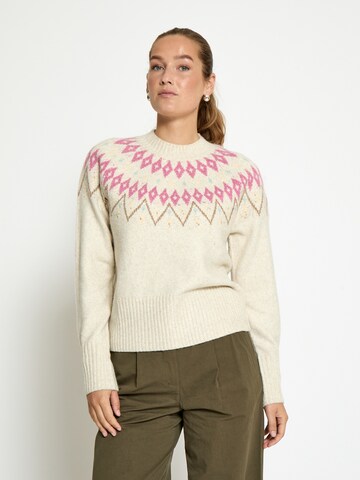 Pullover 'Sutton' di DESIRES in beige: frontale