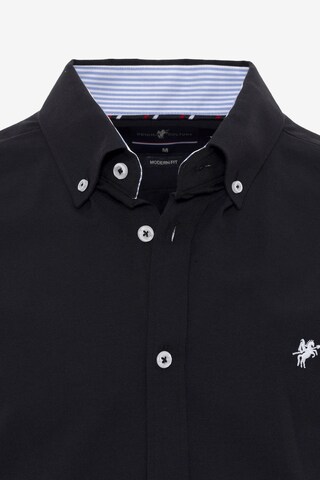 DENIM CULTURE - Ajuste regular Camisa 'CURTIS' en negro