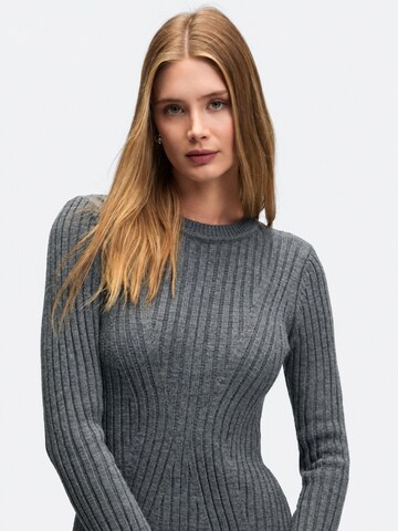 Robes en maille 'Strickkleider' Ethiquet en gris