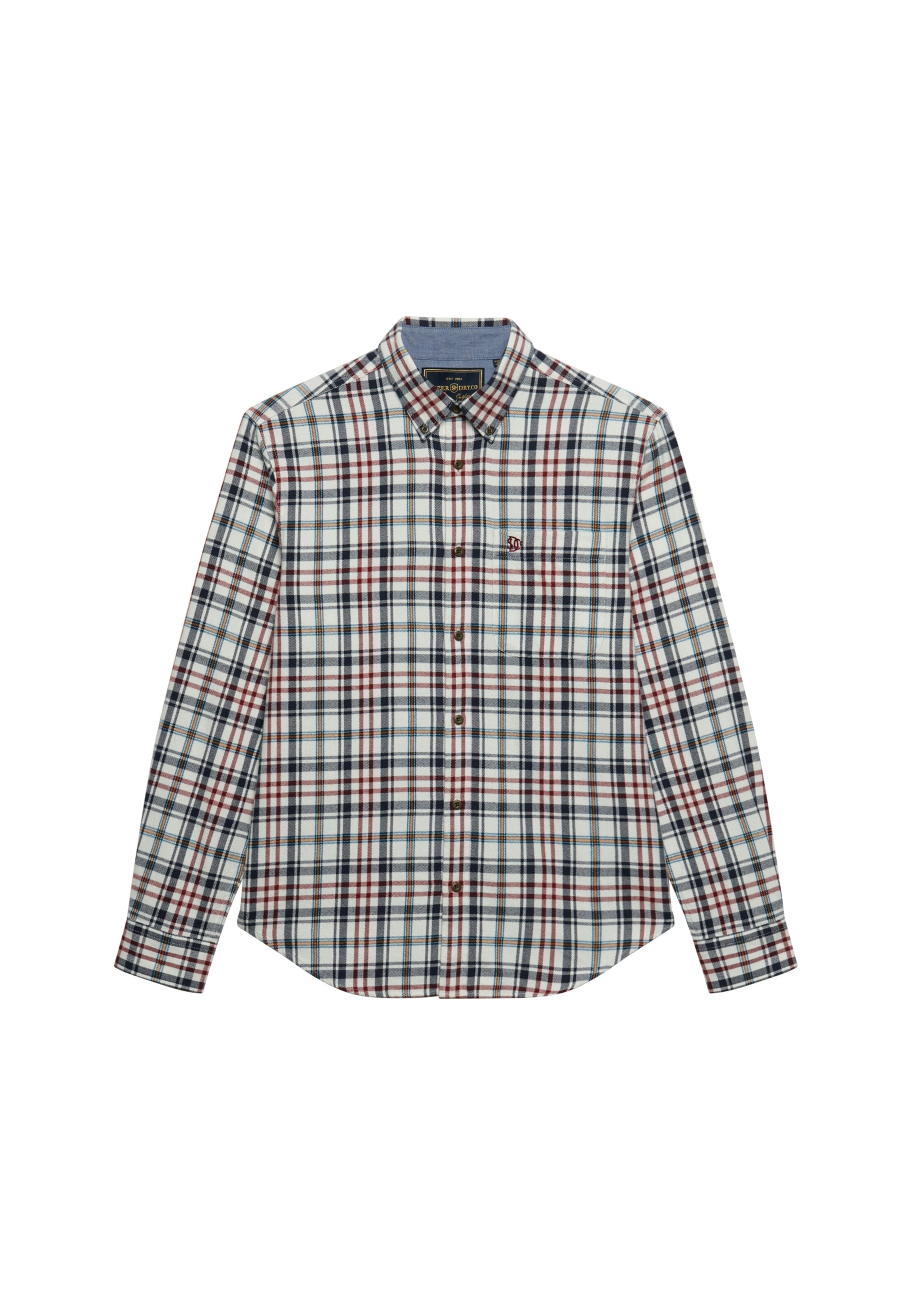 Superdry & Co Regular fit Button Up Shirt in White: front
