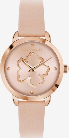Ted Baker Analog Watch 'Fleure Tb Iconic' in Gold: front