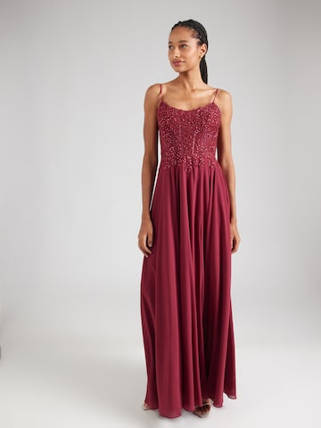 mascara Evening Dress in Purple: front