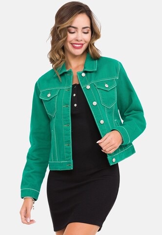 CIPO & BAXX Between-Season Jacket in Green: front